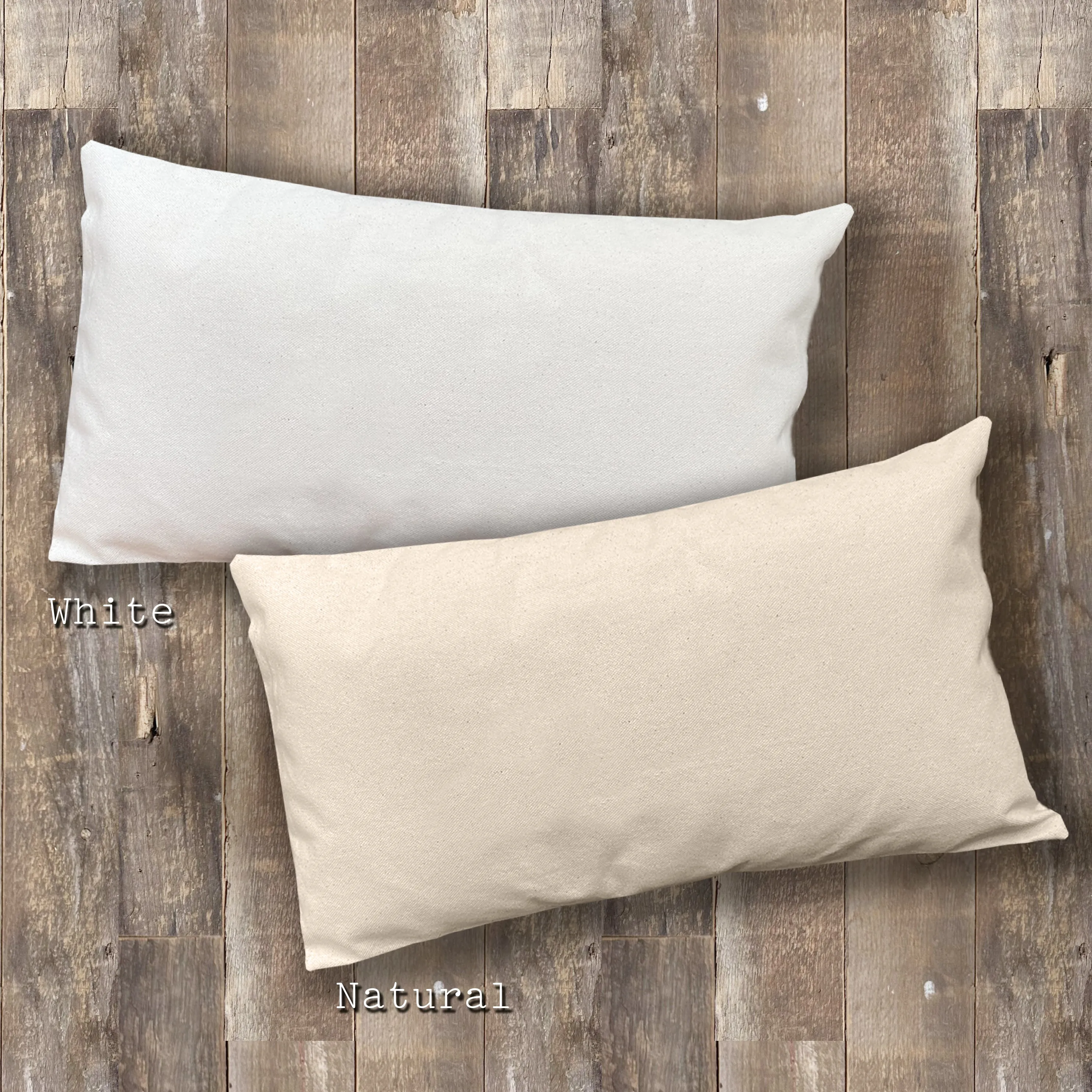 Custom City and State w/ Initial - Rectangular Canvas Pillow