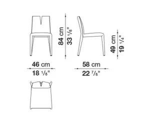 Cutter - Chair 46cm (CU46) - Floor Model Sag Harbor