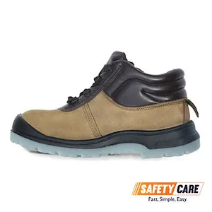 D&D 09868 Mid Cut Lace Up Tanned Grain Leather Safety Footwear (S1P)