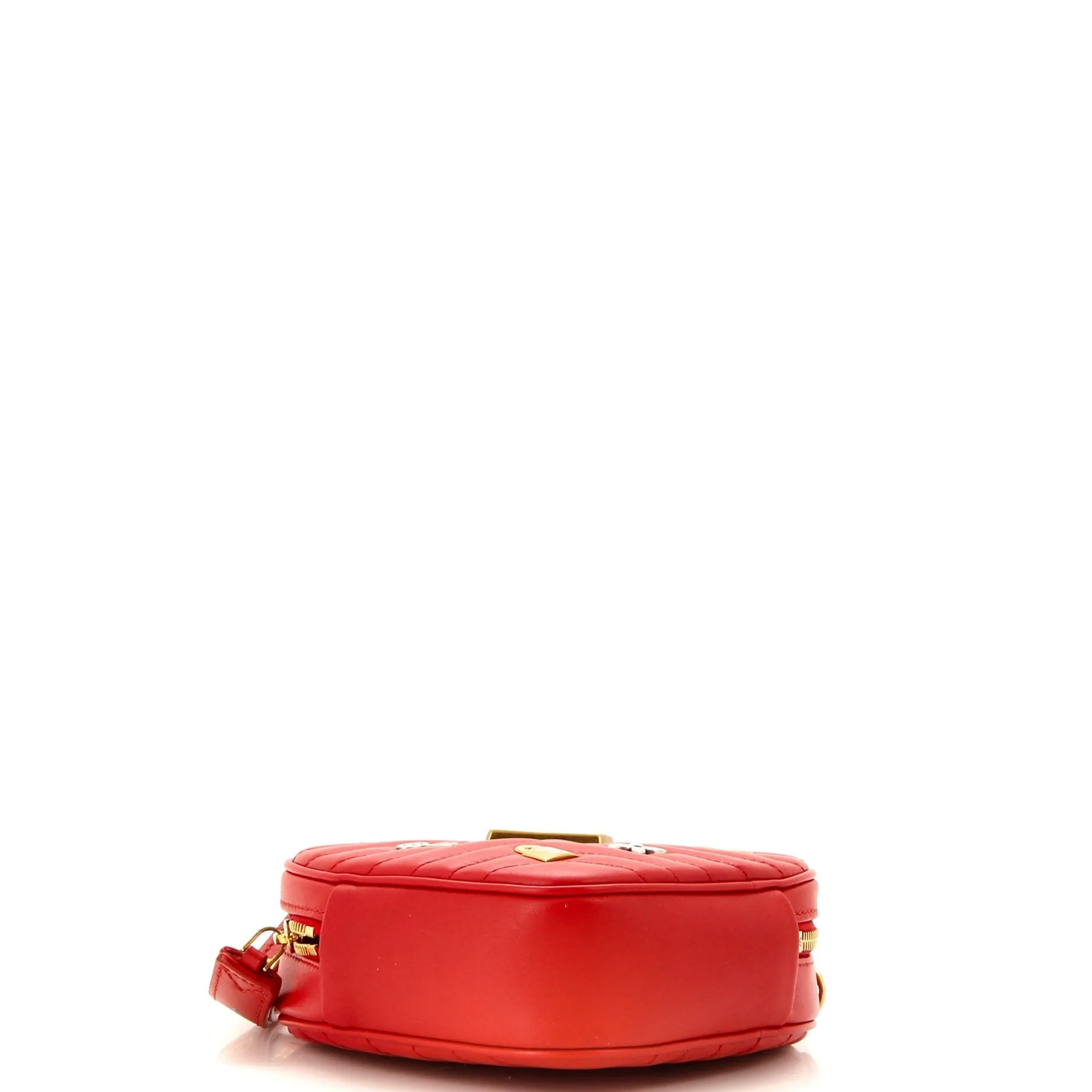 Designer New Wave Heart Crossbody Bag Limited Edition Love Lock Quilted Leather