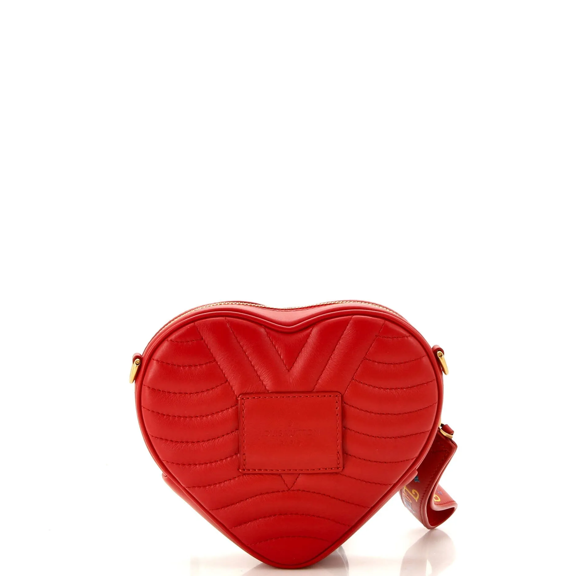 Designer New Wave Heart Crossbody Bag Limited Edition Love Lock Quilted Leather