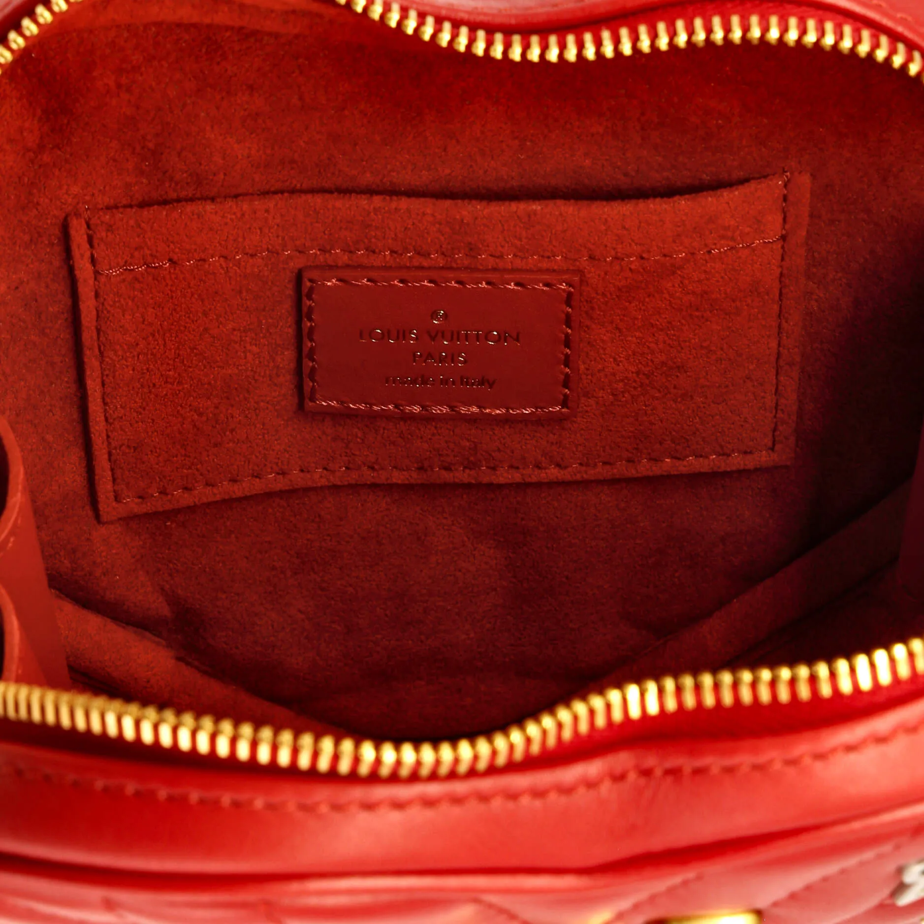 Designer New Wave Heart Crossbody Bag Limited Edition Love Lock Quilted Leather