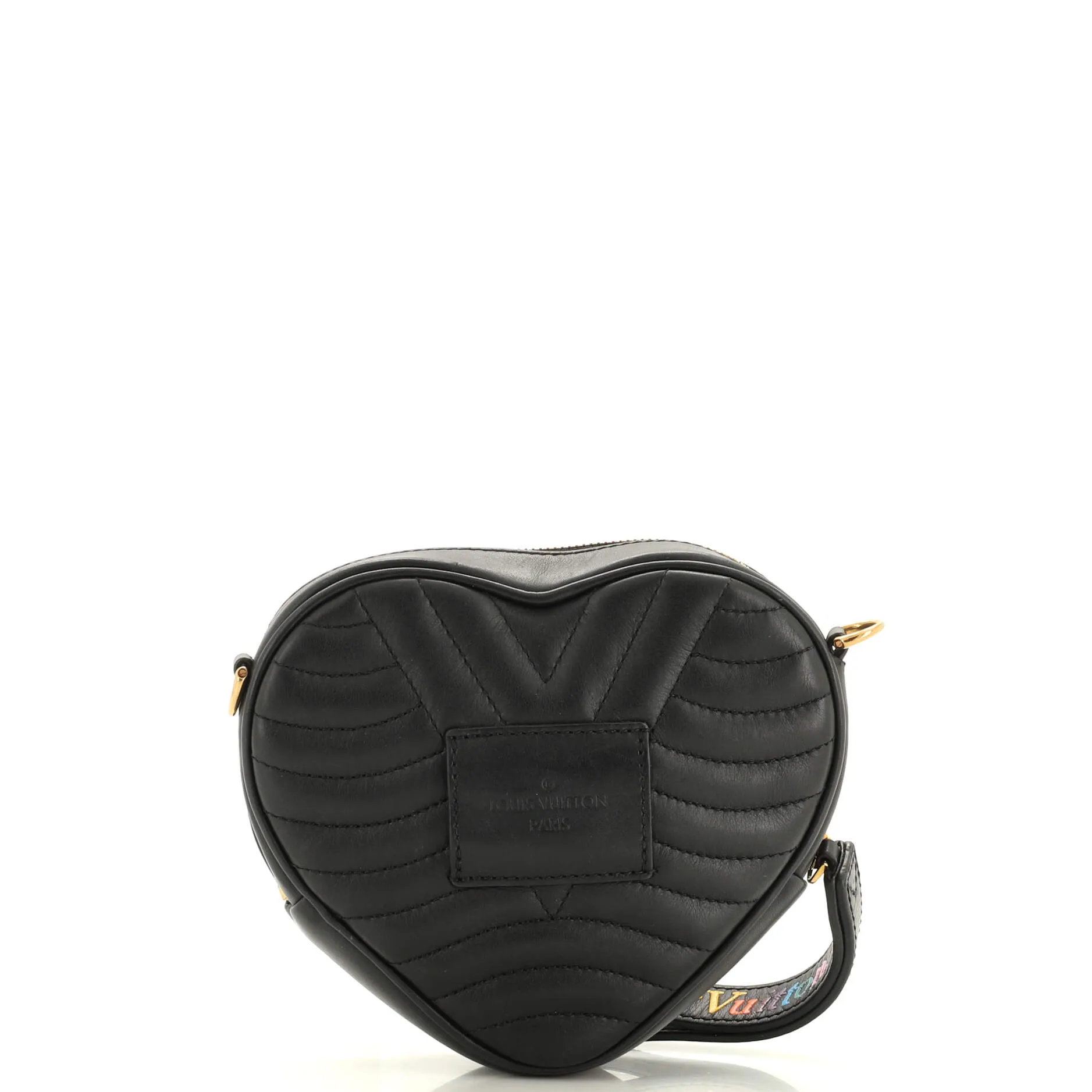Designer New Wave Heart Crossbody Bag Quilted Leather