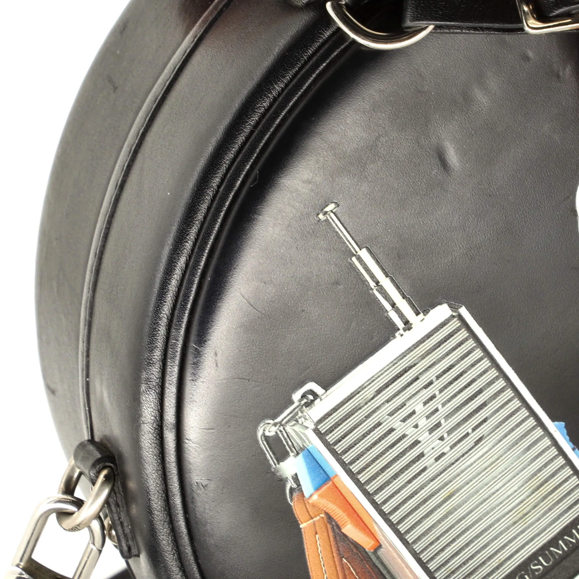 Designer Petite Boite Chapeau Bag Limited Edition Stickers Leather