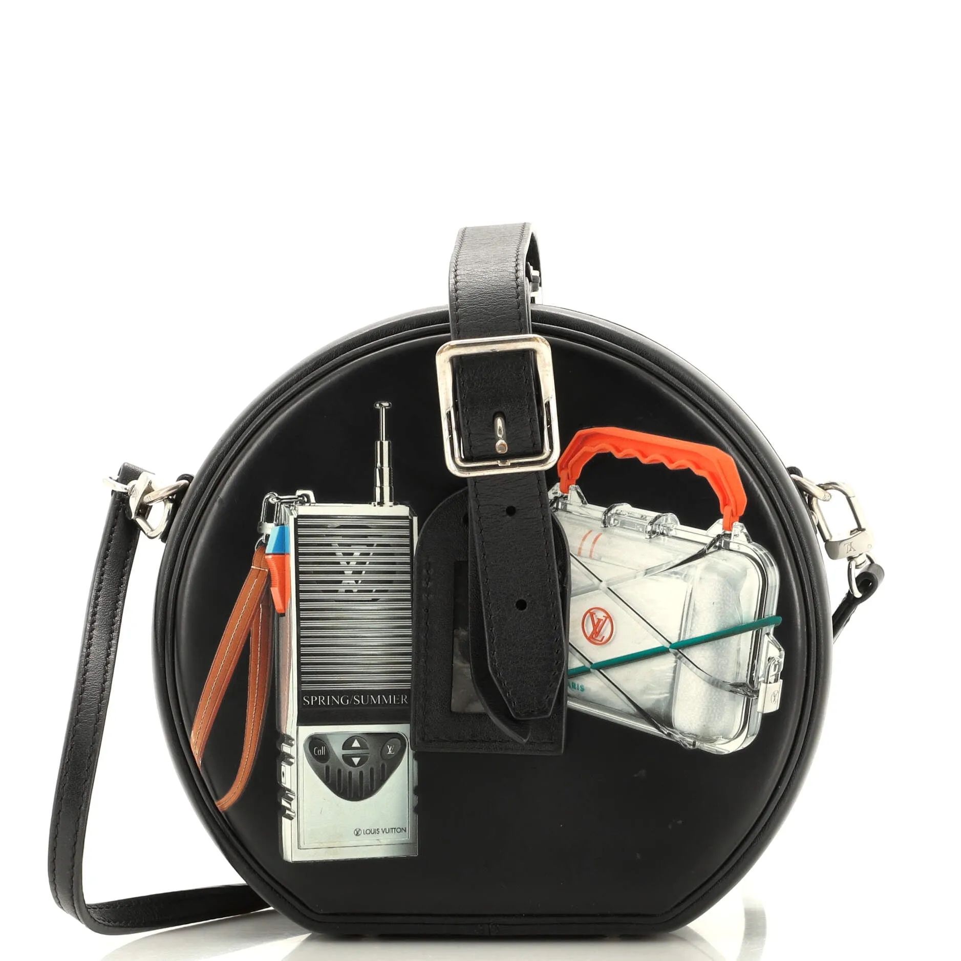 Designer Petite Boite Chapeau Bag Limited Edition Stickers Leather