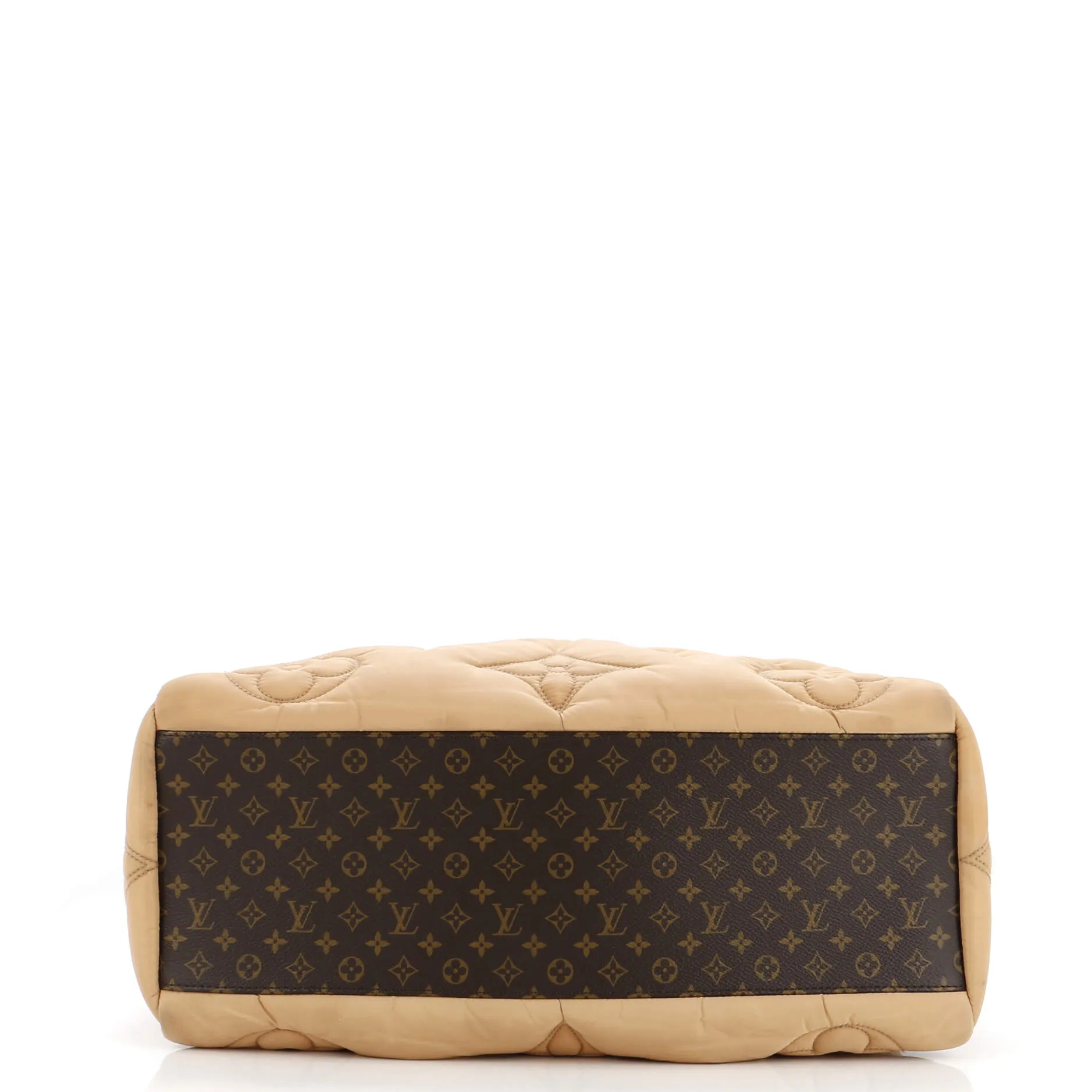 Designer Pillow OnTheGo Tote Monogram Quilted Econyl Nylon GM
