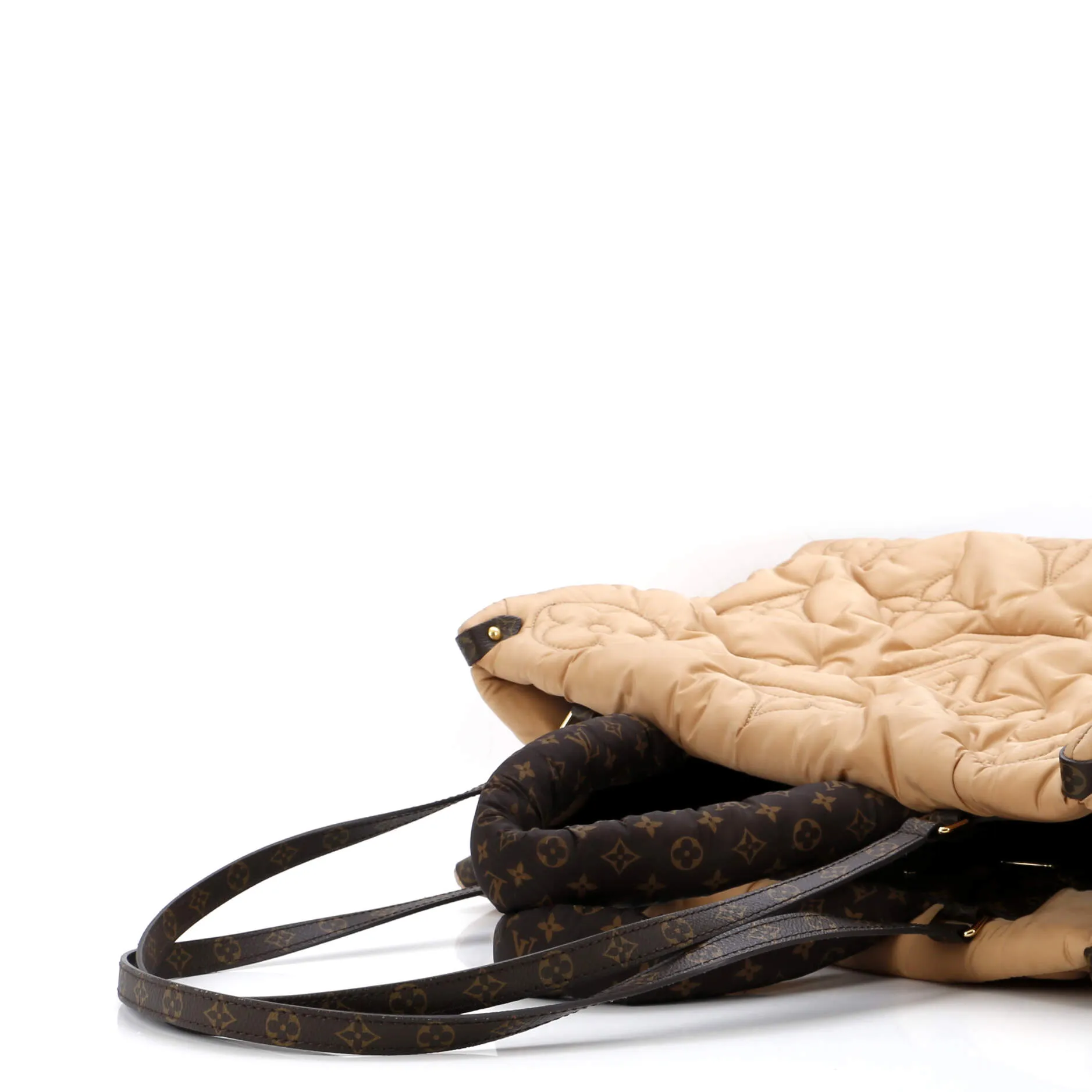 Designer Pillow OnTheGo Tote Monogram Quilted Econyl Nylon GM