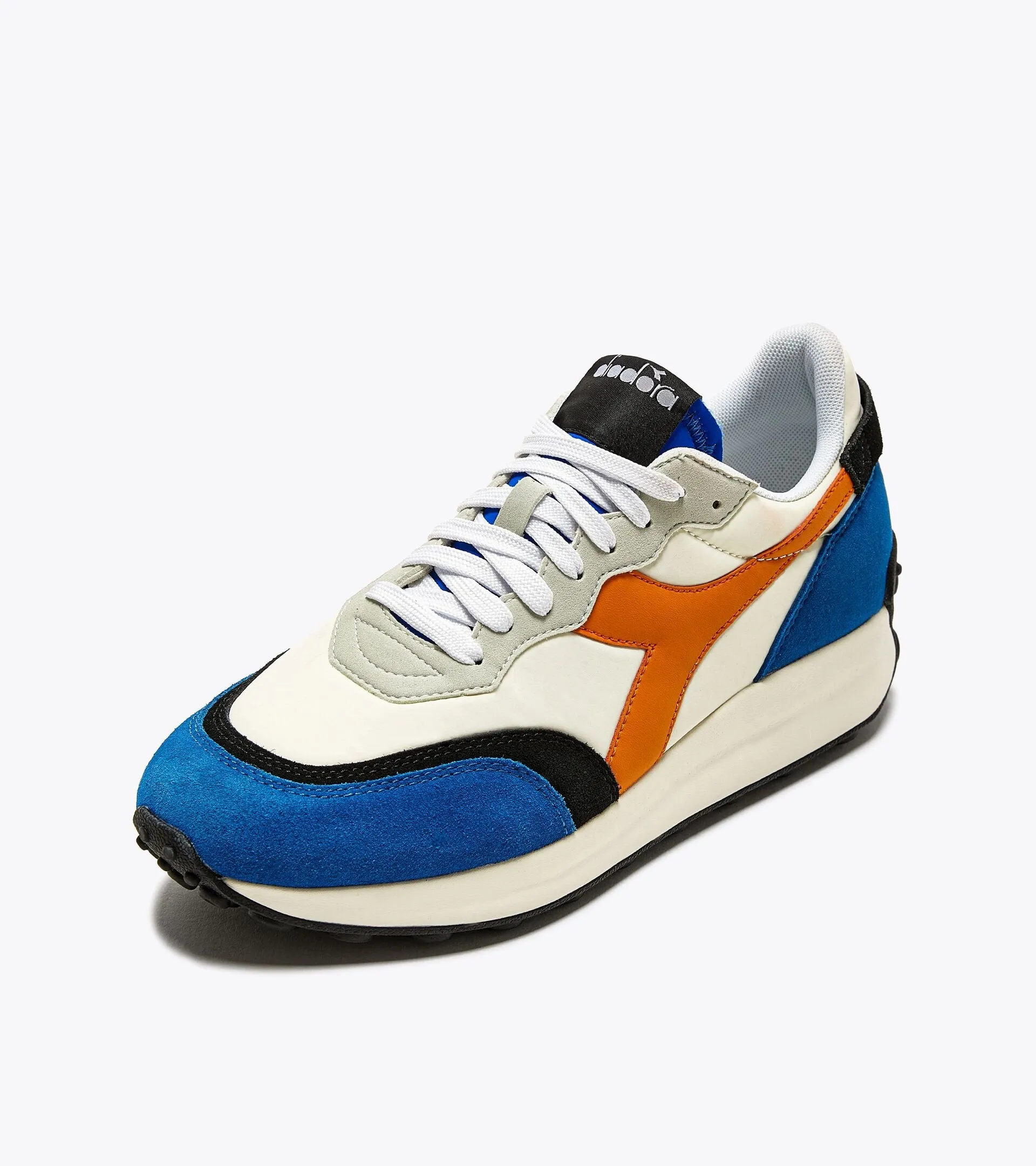 Diadora Race NYL Trainers White/Snorkel Blue