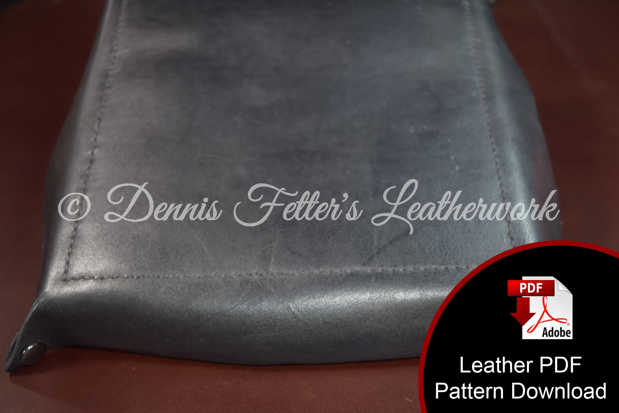 Dice - Valet Tray Leather Pattern (Download PDF file)