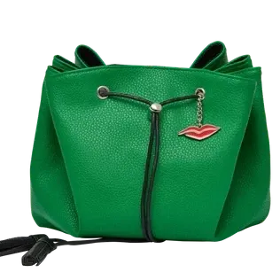 Donna May Vegan Drawstring Bag - Green