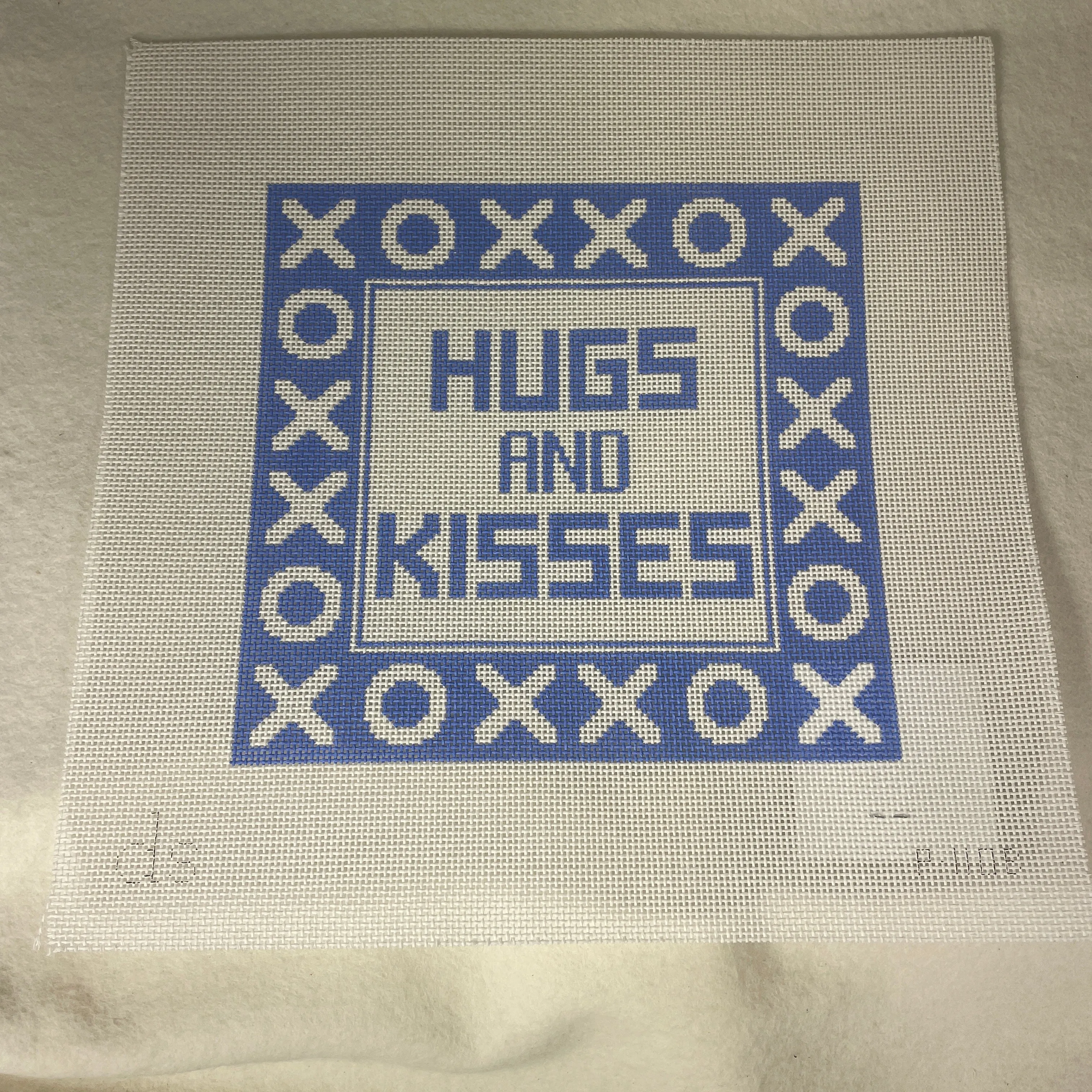 *Doolittle Stitchery P110 Hugs and Kisses- Blue