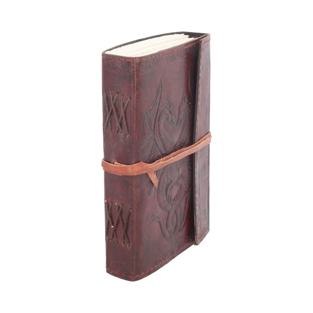 Double Dragon Leather Embossed Journal 12.5 x 18cm