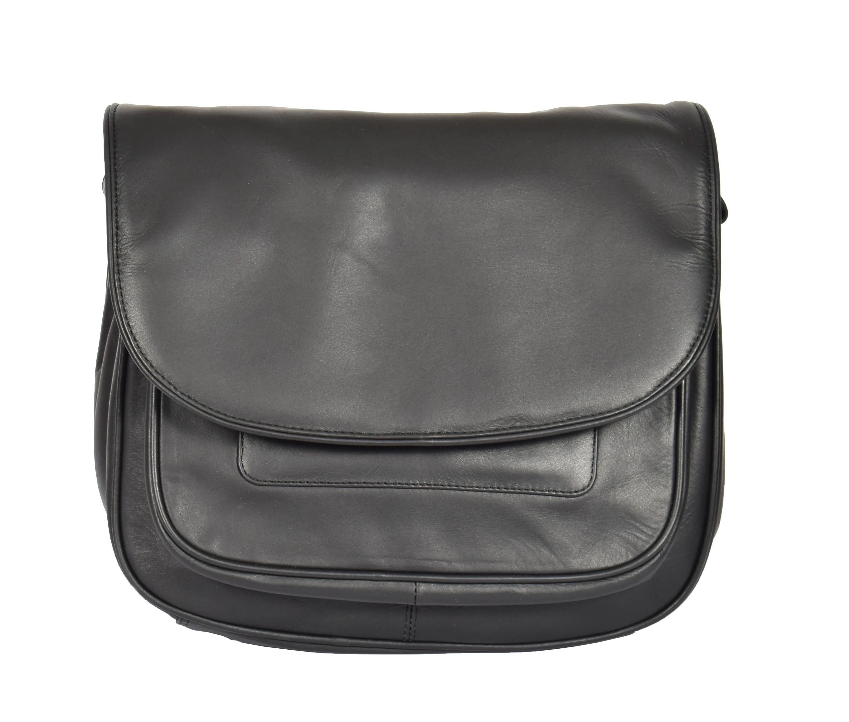 DR364 Women's Classic Cross Body Leather Bag Black
