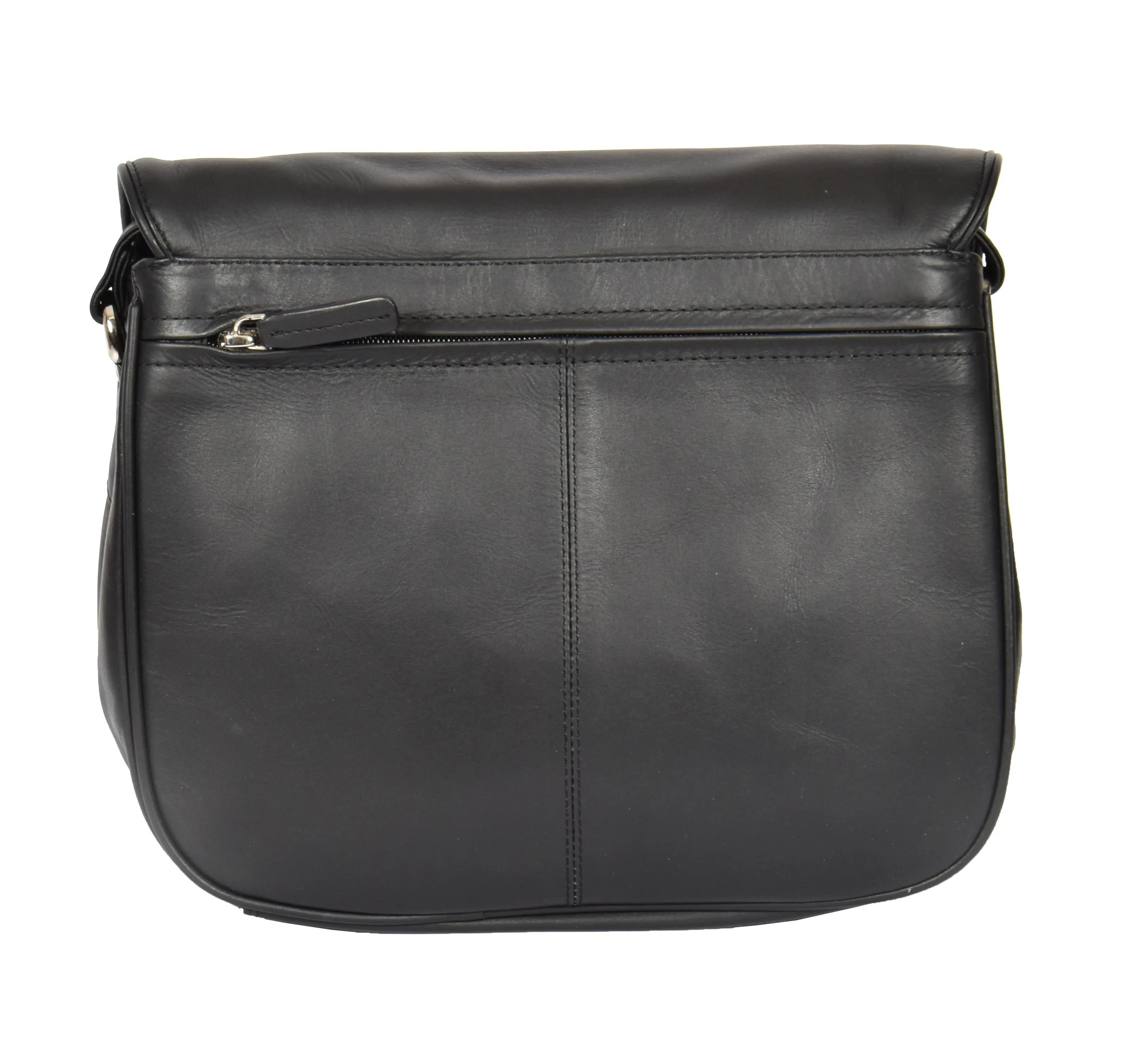 DR364 Women's Classic Cross Body Leather Bag Black
