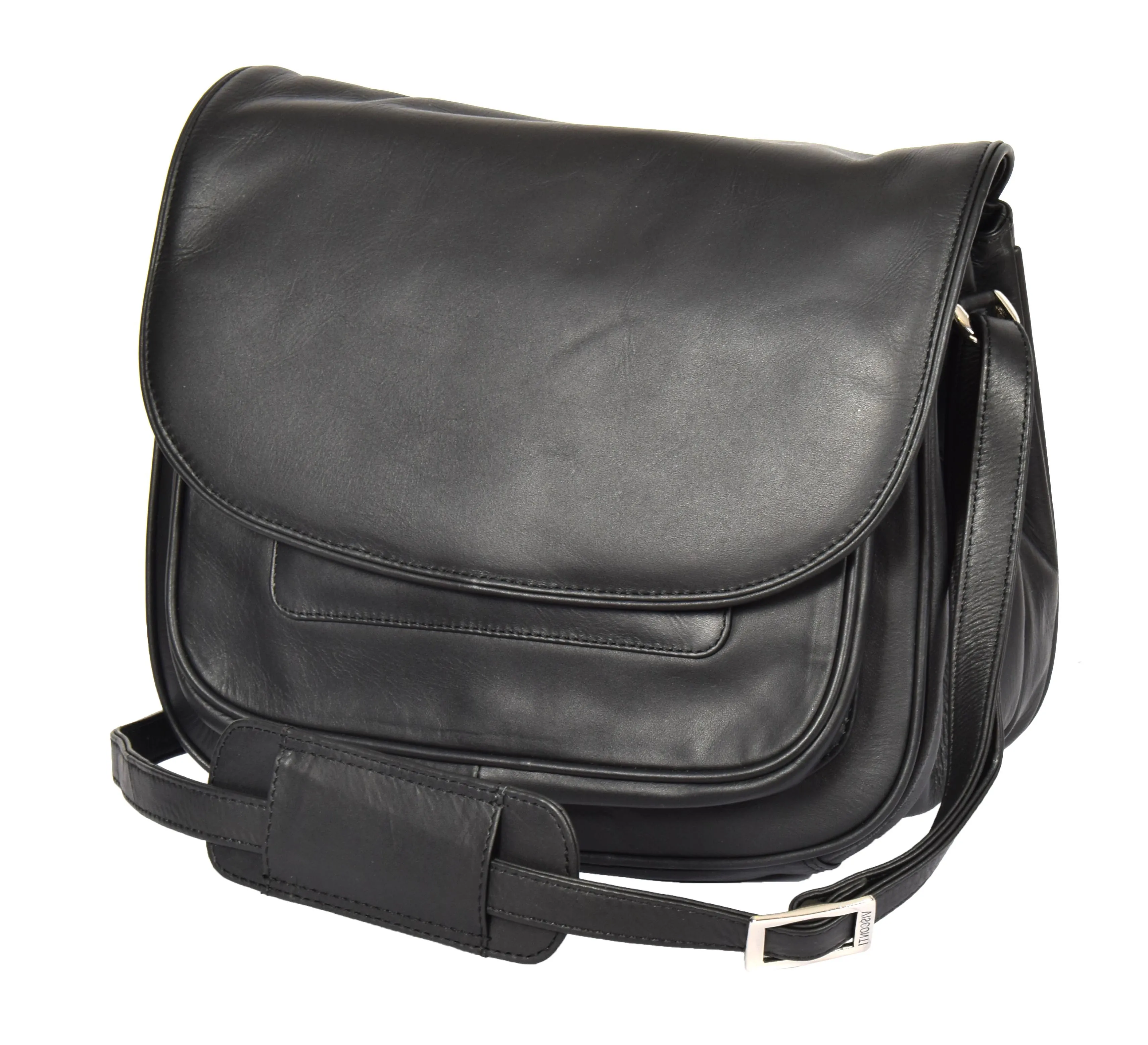 DR364 Women's Classic Cross Body Leather Bag Black