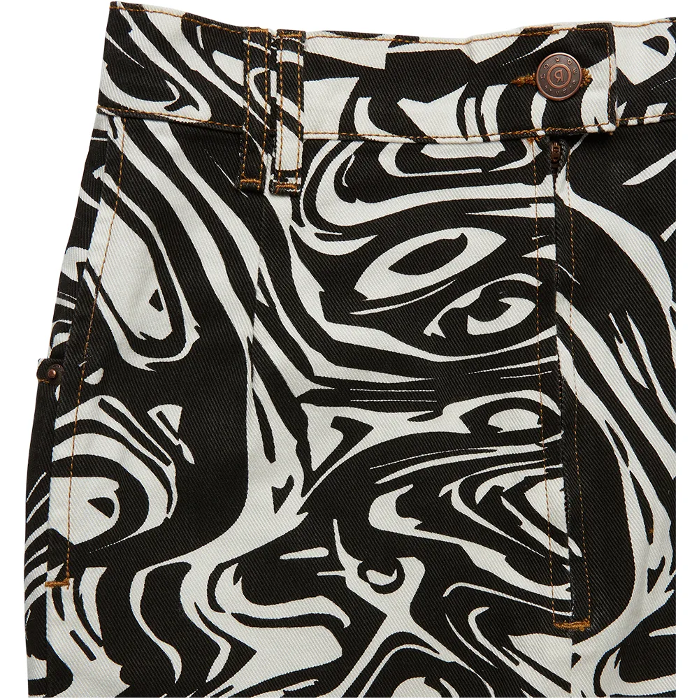 EHOLA Women's Skirt Marble Monochrome