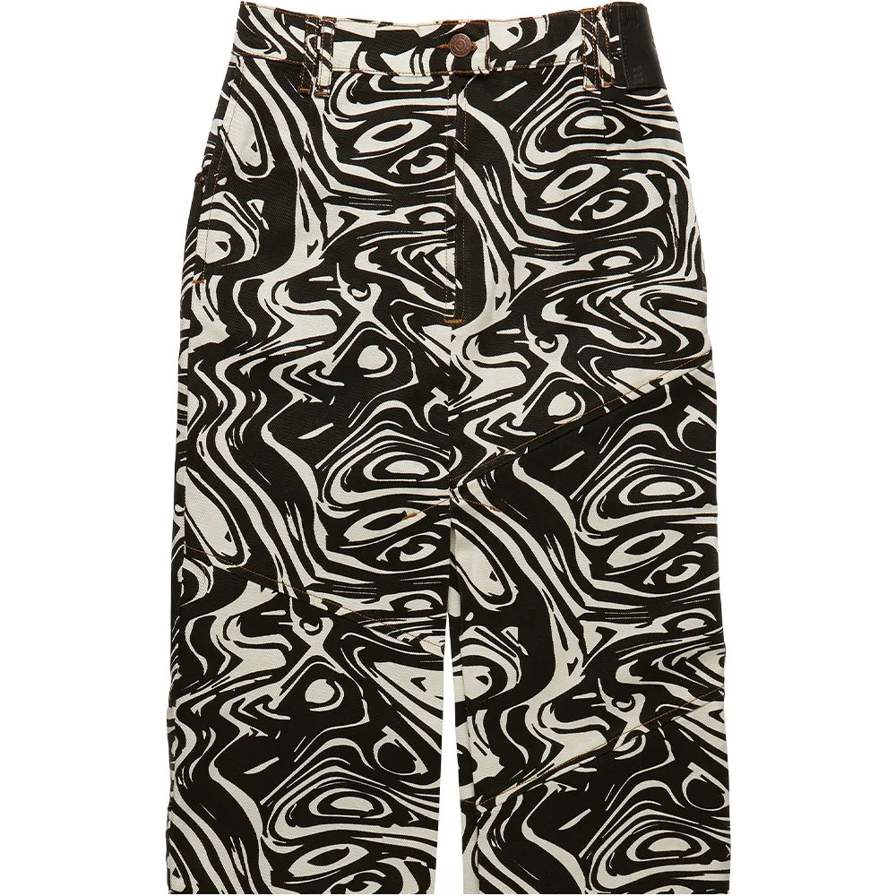 EHOLA Women's Skirt Marble Monochrome