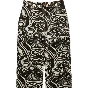 EHOLA Women's Skirt Marble Monochrome