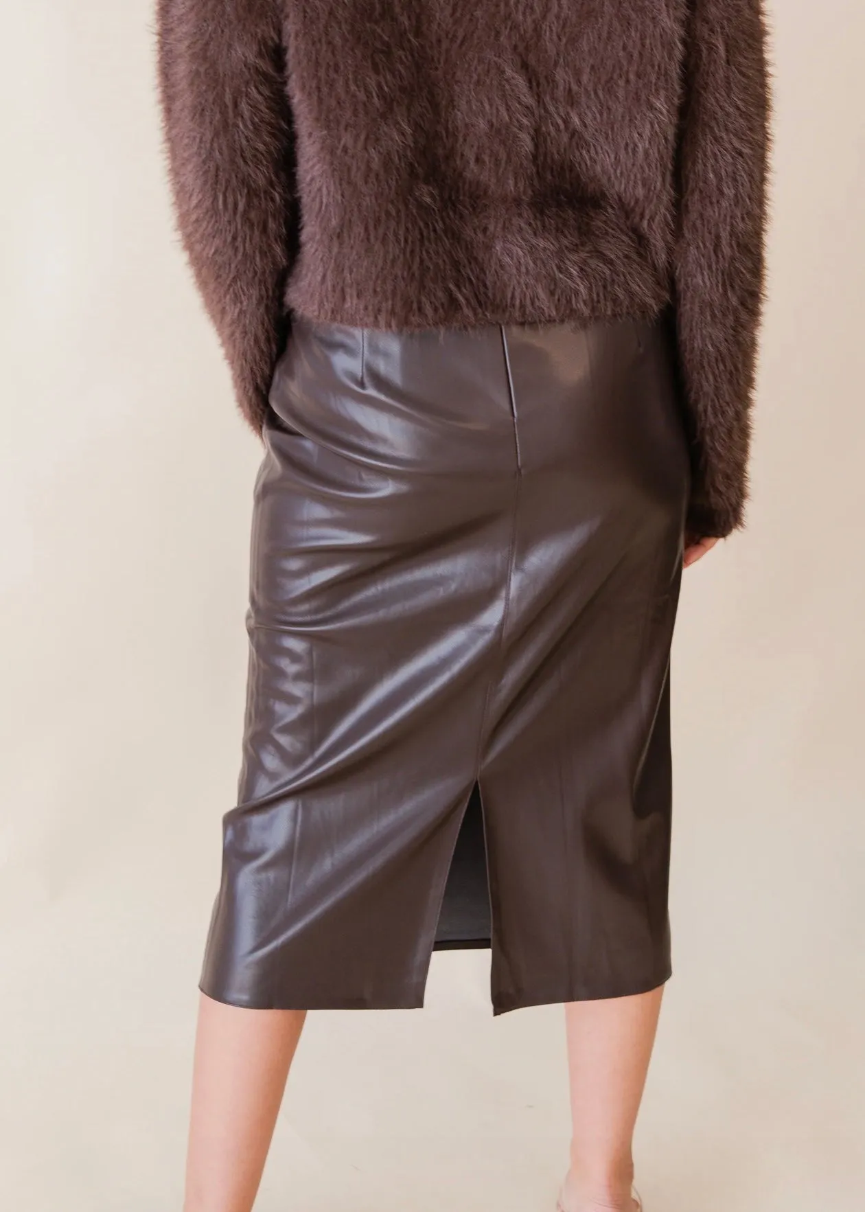 Ello Faux Leather Skirt