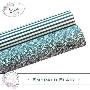 ⋅ Emerald Flair ⋅ Custom Vegan Faux Leather ⋅