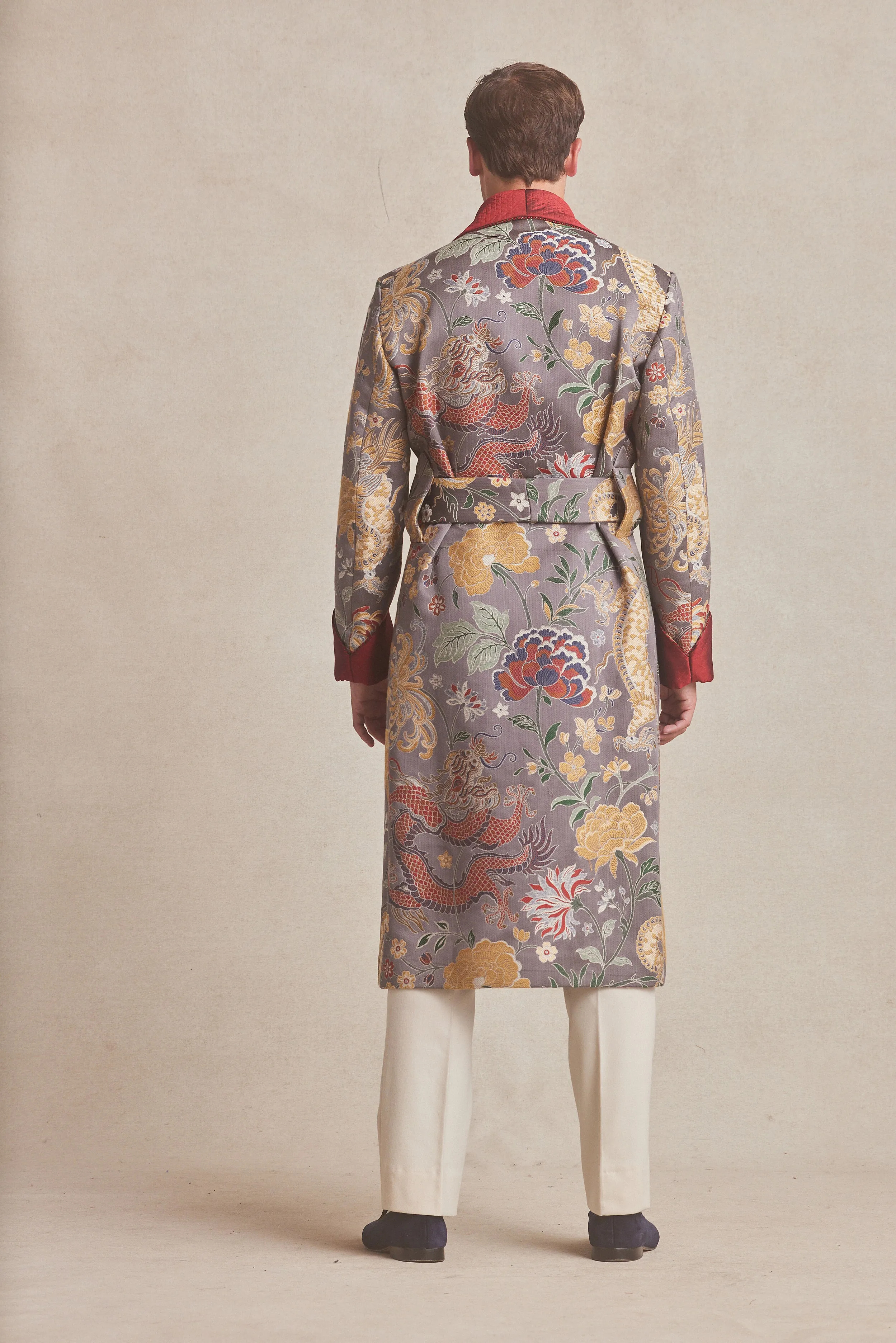 Emperor's Dragon Lined Dressing Gown