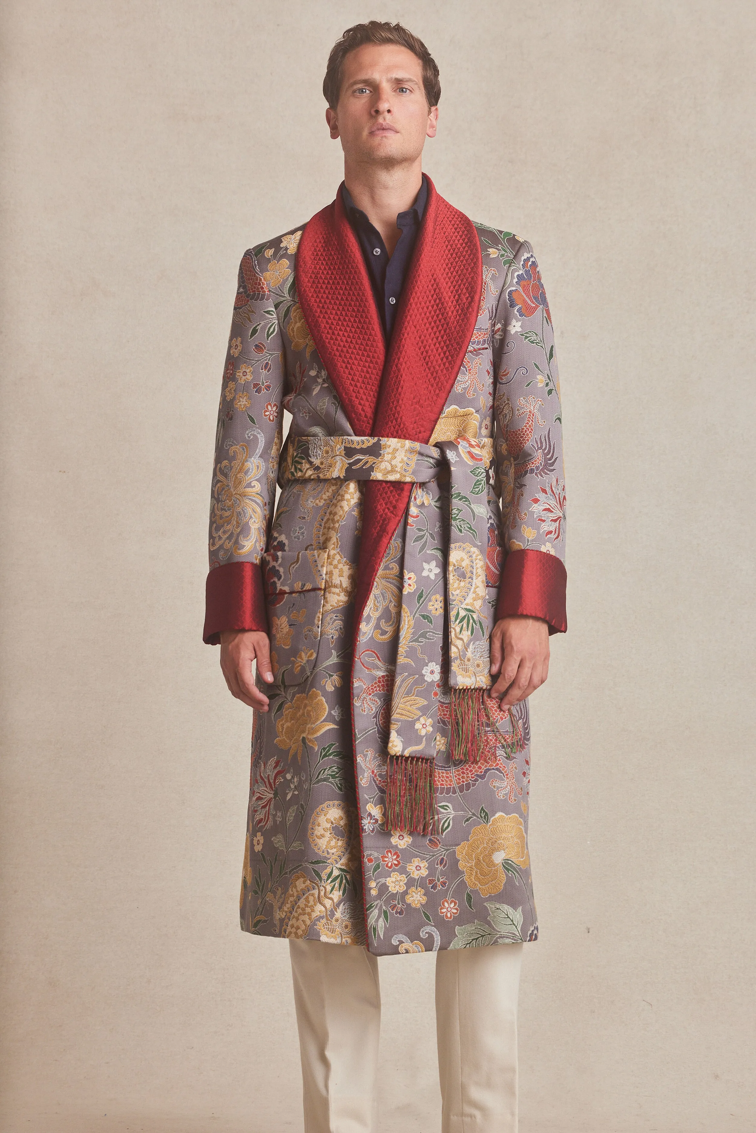 Emperor's Dragon Lined Dressing Gown