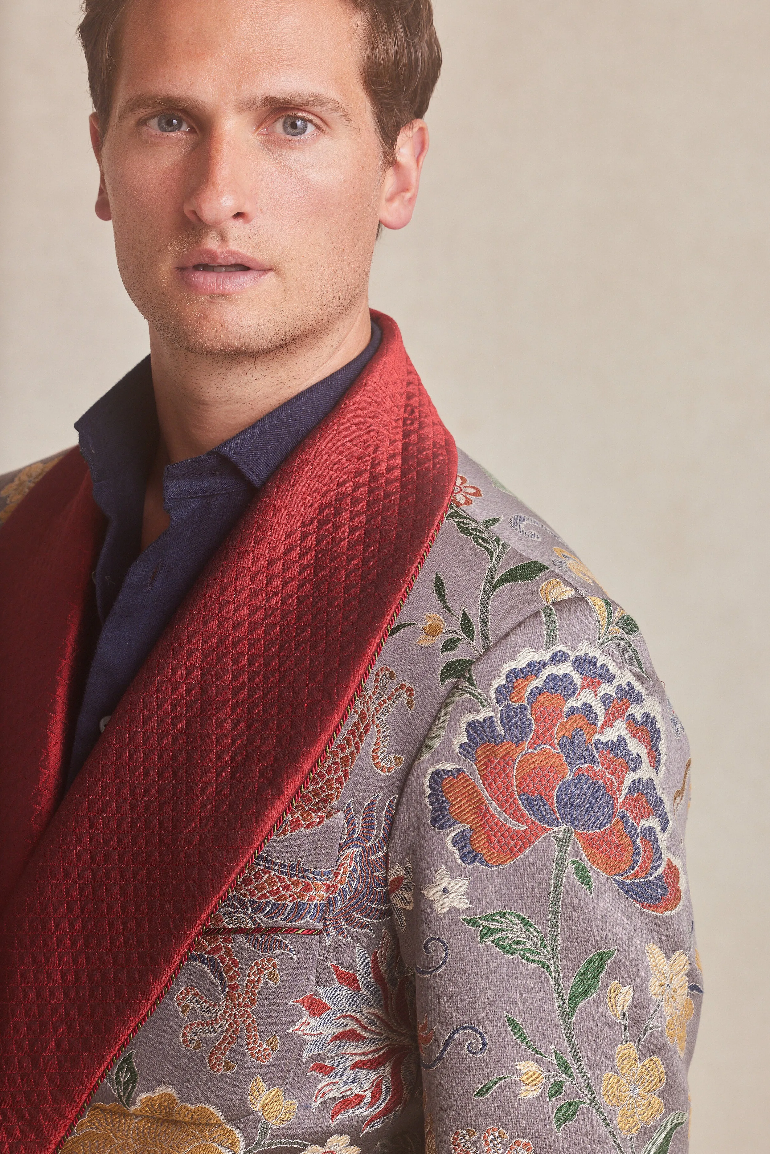 Emperor's Dragon Lined Dressing Gown