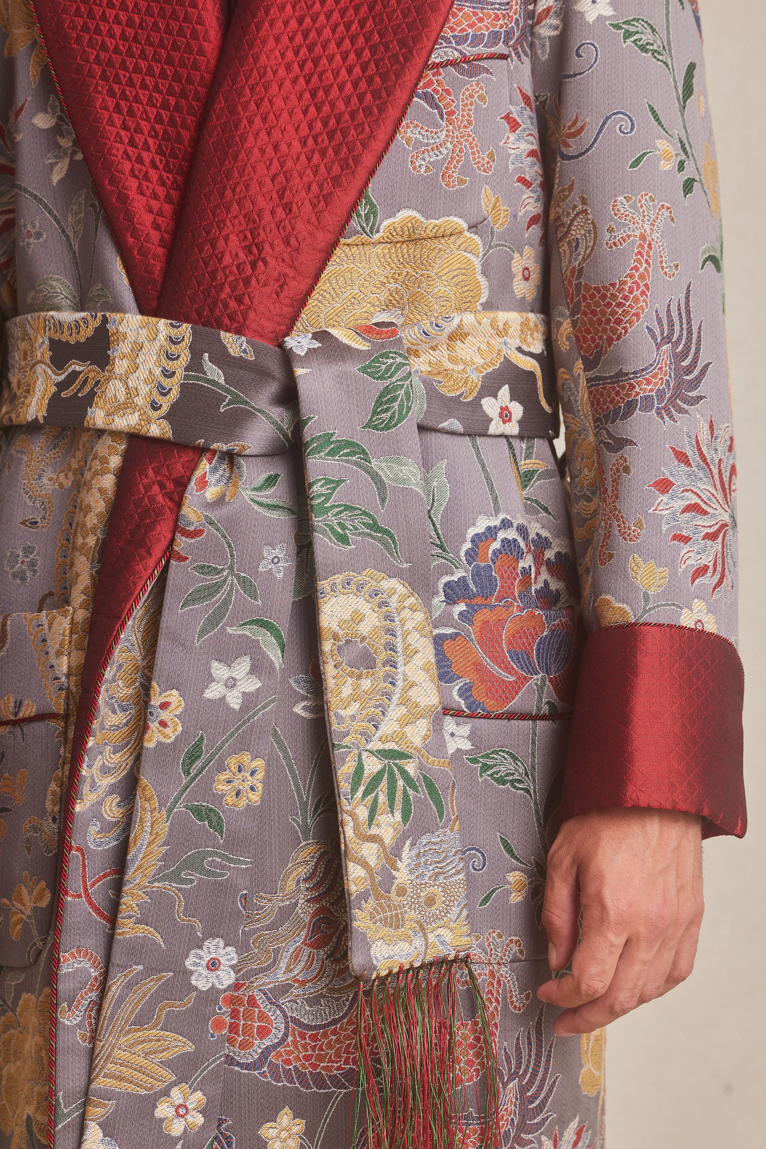 Emperor's Dragon Lined Dressing Gown