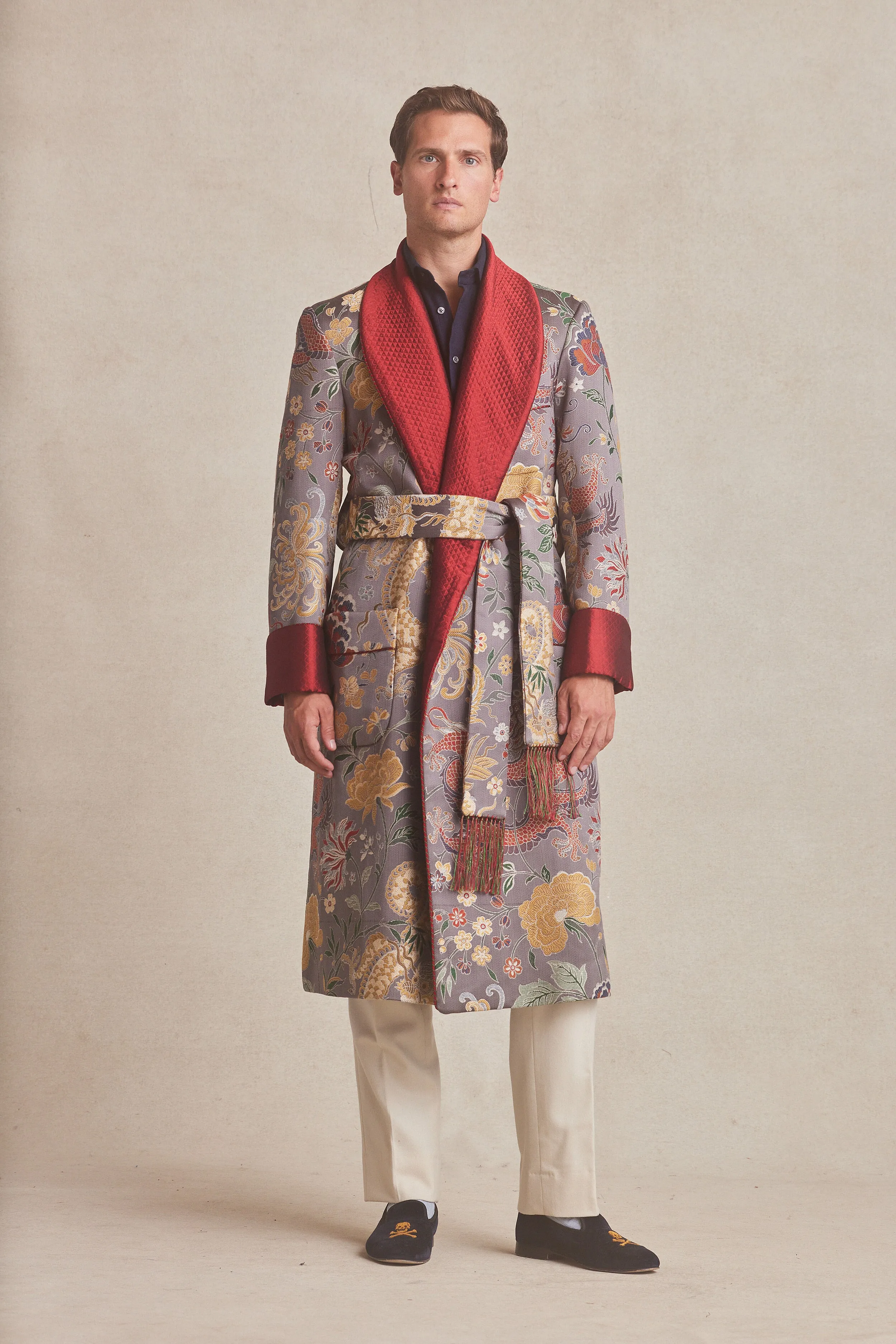 Emperor's Dragon Lined Dressing Gown
