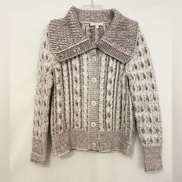 Etcetera purple and off-white Sweater / Cardigan size M