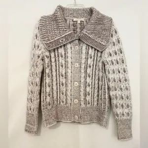 Etcetera purple and off-white Sweater / Cardigan size M