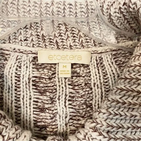 Etcetera purple and off-white Sweater / Cardigan size M