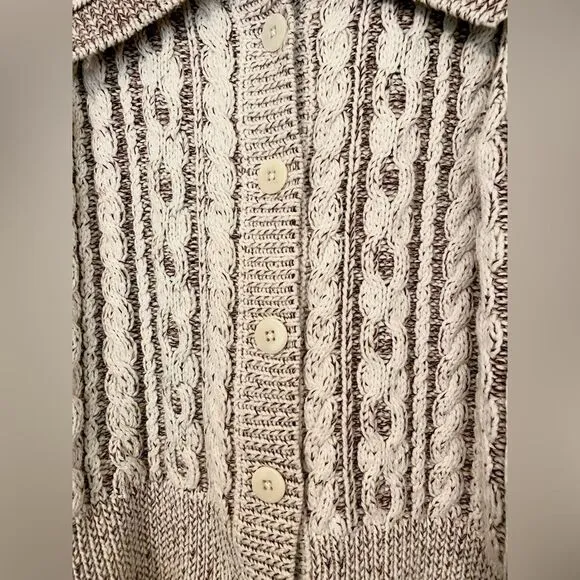 Etcetera purple and off-white Sweater / Cardigan size M