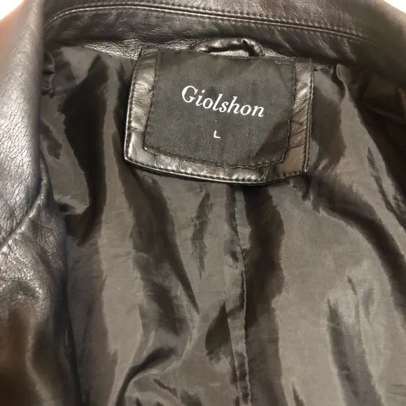 EUC💫GIOLSHON Large Faux‎ Leather short Moto Jacket biker jacket everyday wear