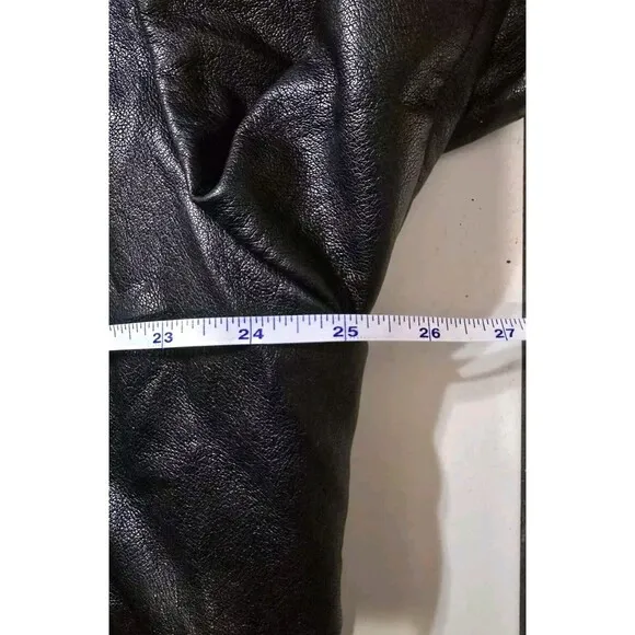 Express Faux Leather Cinched Oversized Bomber Jacket Size L