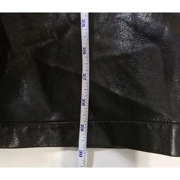 Express Faux Leather Cinched Oversized Bomber Jacket Size L