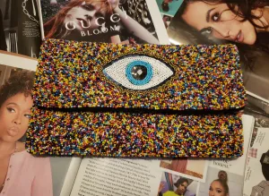 Eye Spy Beaded Clutch