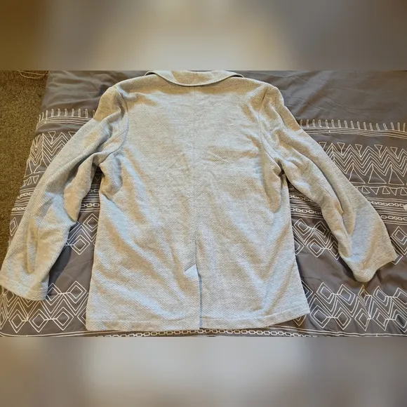 Faherty Inlet Womens Light Grey Blazer Size XL