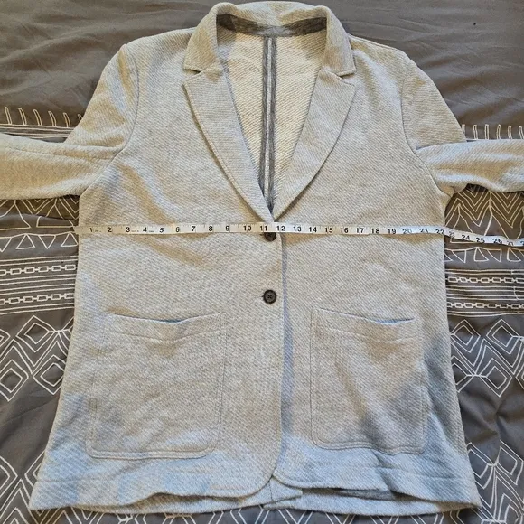 Faherty Inlet Womens Light Grey Blazer Size XL
