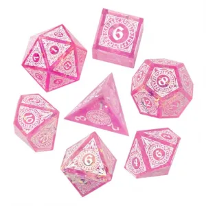 Fairy Frost - Candy Glitter Paper Dice - RPG Dice Set
