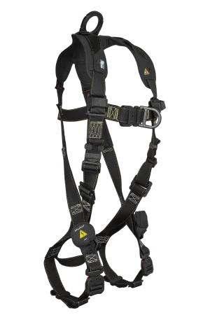 FallTech 7054BFD Arc Flash Nylon 2D Climbing Non-belted Full Body Harness, Overmolded Quick Connect Adjustments