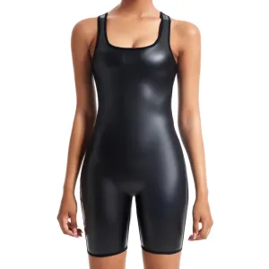 Faux Leather Body Shaper
