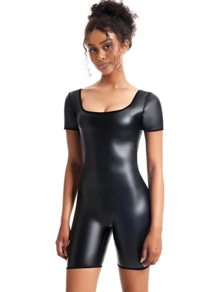 Faux Leather Body Shaper
