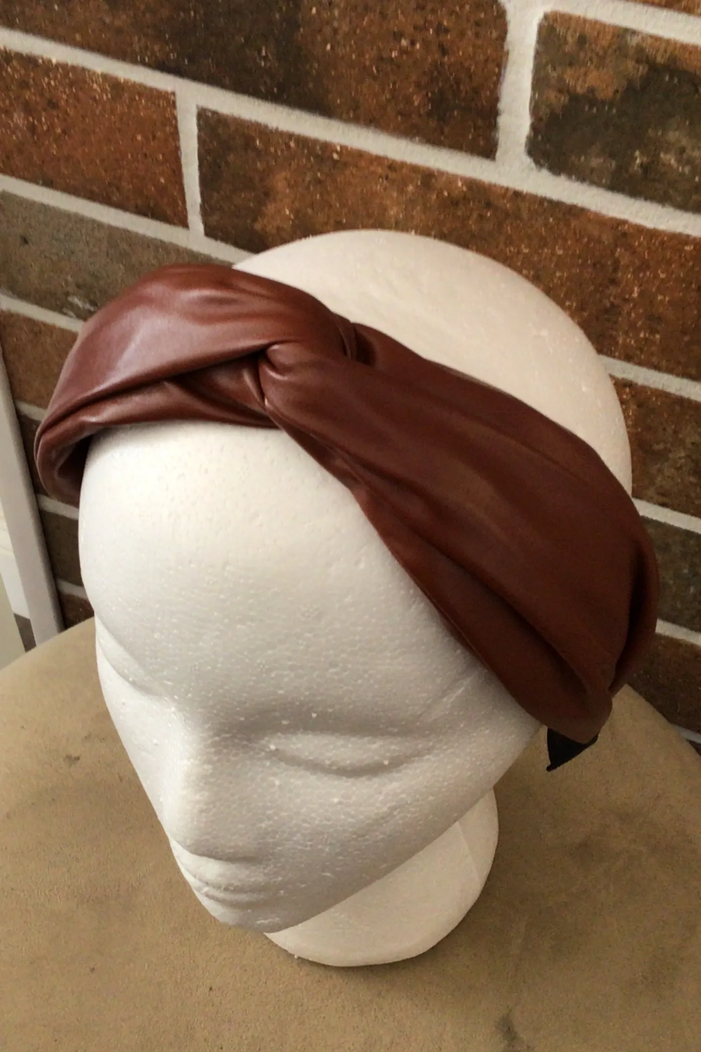 Faux Leather Headband
