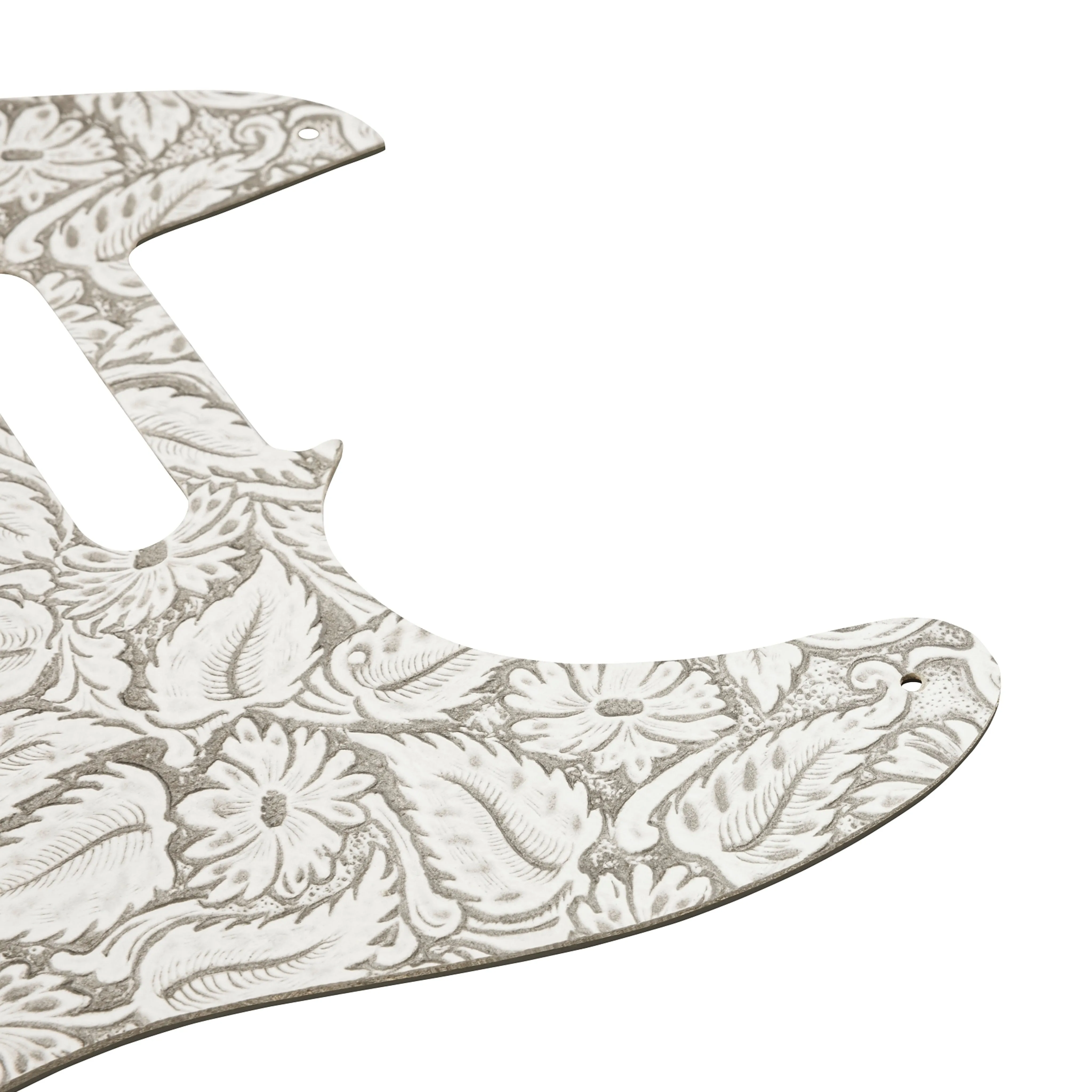 Fender Waylon Jennings Leather Pickguard, White