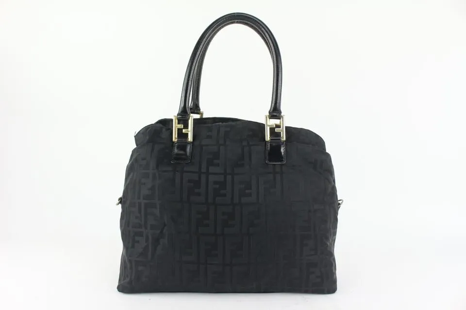 Fendi Black Monogram FF Zucca Dome Bag 927ff54