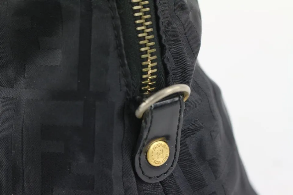 Fendi Black Monogram FF Zucca Dome Bag 927ff54