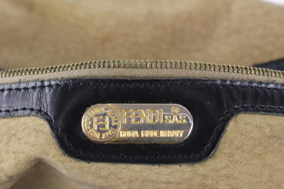 Fendi Black Monogram FF Zucca Dome Bag 927ff54