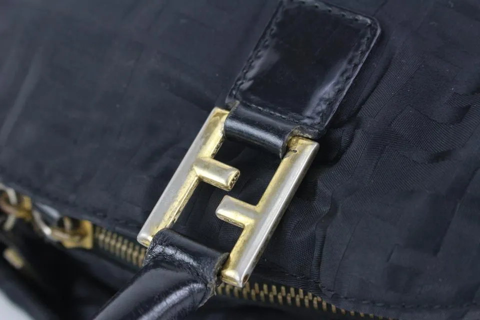 Fendi Black Monogram FF Zucca Dome Bag 927ff54