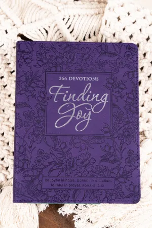 Finding Joy Purple LuxLeather Daily Devotional